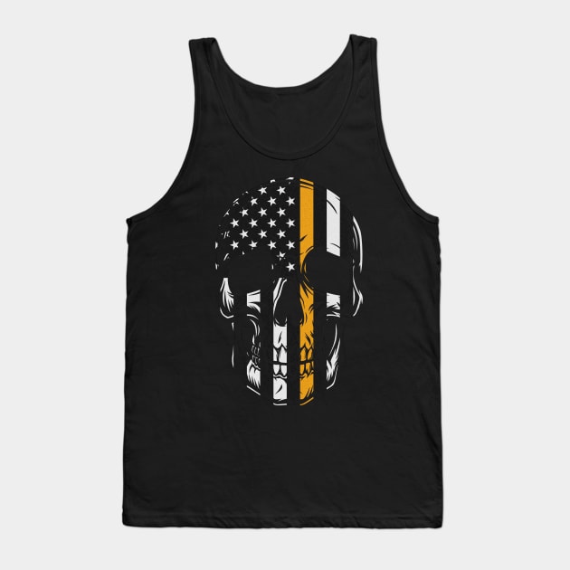 Search and Rescue Thin Orange Flag Tank Top by Zone32